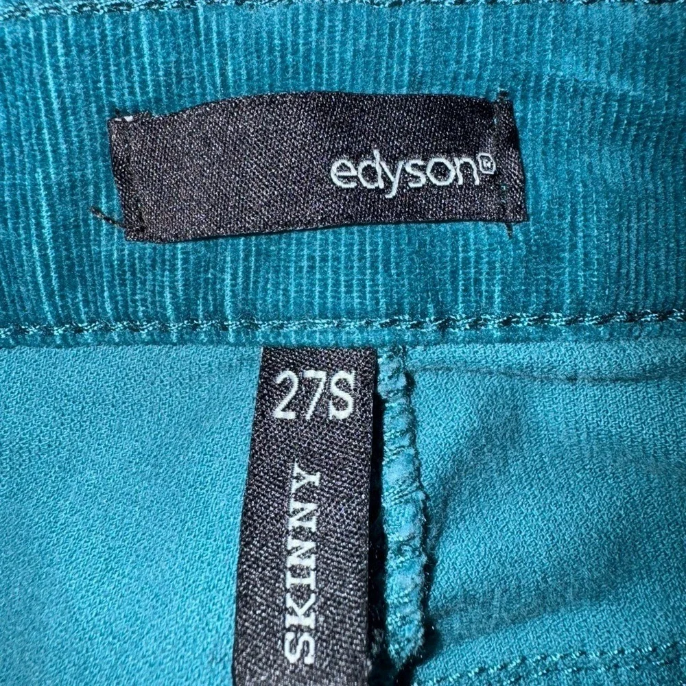 Edyson‎ Womens Velvet Pants Size 27 Festival Preppy Velour Fairy Grunge Low Rise